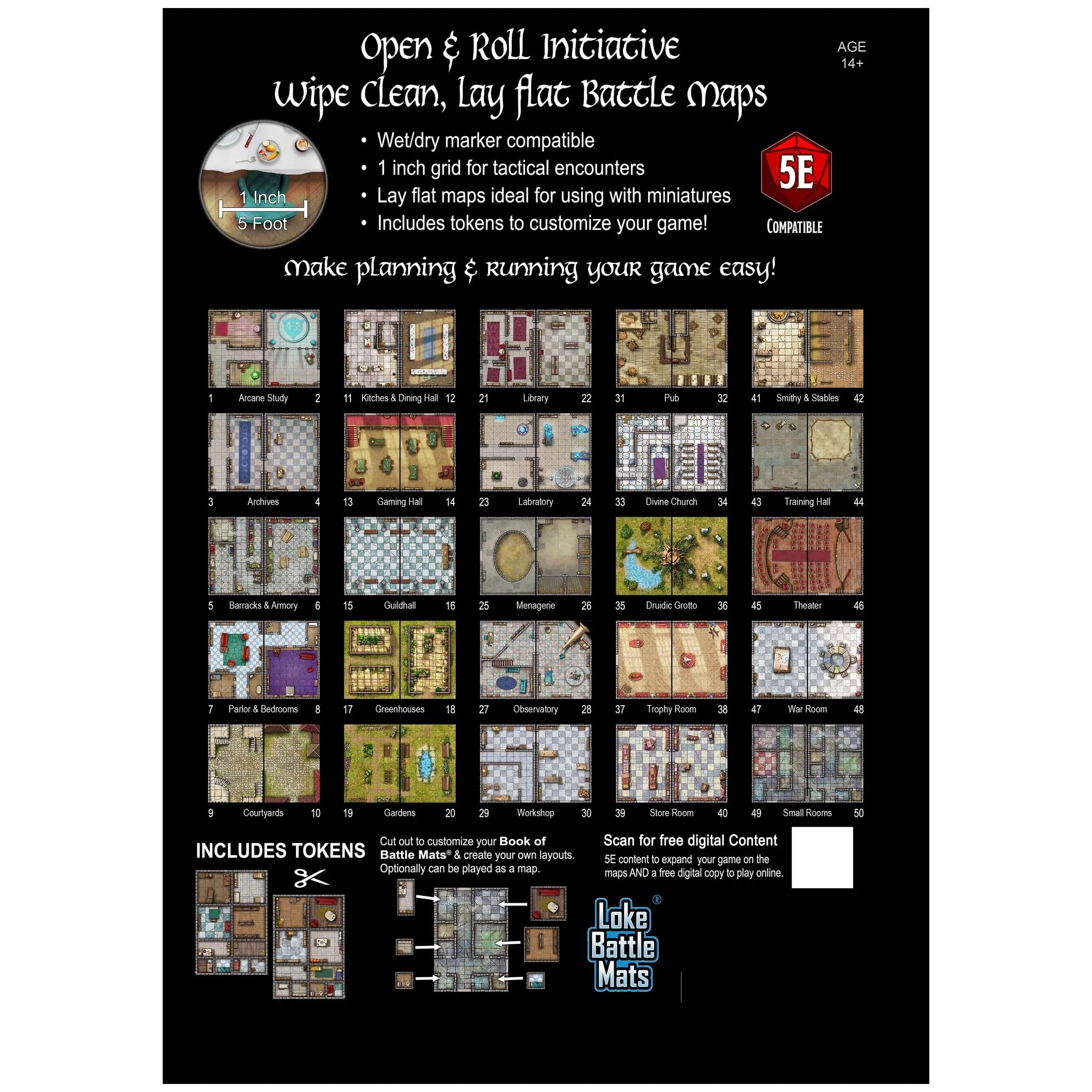 Amazon.com: Big Book of Battle Mats - Bastions & Strongholds 12x9